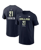 Nike Men's Dijonai Carrington Navy Dallas Wings Explorer Edition Name Number T-Shirt