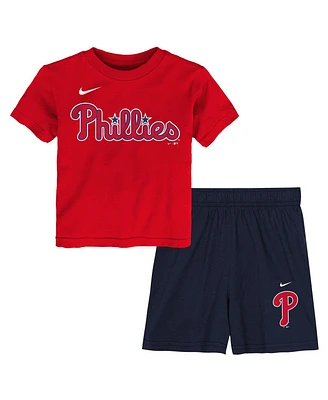 Nike Little Boys and Girls 2-Piece Philadelphia Phillies T-Shirt Shorts Set