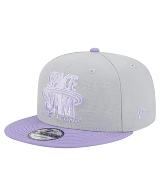 New Era Men's Gray/Light Purple Space Jam: A New Legacy Two-Tone 9FIFTY Snapback Hat
