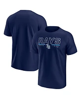 Fanatics Men's Navy Tampa Bay Rays Raglan T-Shirt
