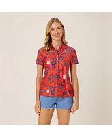 Reyn Spooner Women's Orange Houston Astros Pua Performance Polo Shirt