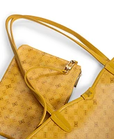 Sam Edelman Harper Monogram Medium Shopper Tote
