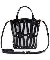 Sam Edelman Bay Medium Dye Cut Leather Fan Tote