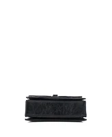 Pre-Owned Balenciaga Small Crush Chain Flap Bag Quilted Crushed Calfskin