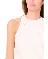 CeCe Women's Sleeveless Ruffled-Hem Sheath Dress