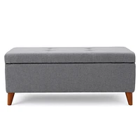 Stylish Lift-Top Storage Ottoman for Home Organization