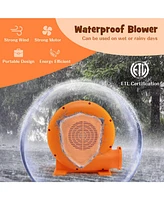 550W Air Blower (0.7HP) for Inflatables with 25 feet Wire and Gfci Plug