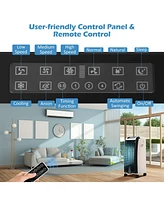 Portable Evaporative Air Cooler with 3 Wind Modes and Timer for Home Office