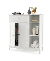 Freestanding Kitchen Cupboard Storage Organizer with 1 Large Drawer