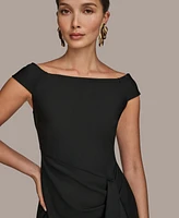 Donna Karan New York Women's Boat-Neck Gown