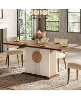 Tribesigns 55" Rectangular Dining Table for 4 to 6 People, Dining Room & Living Room