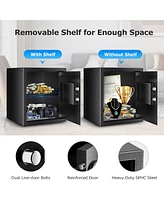 Bonsaii Steel Safe Box with Digital Keypad Lock, 1.2 Cubic Feet Security Document Safe with Removable Shelf for Home, Hotel, Office, Valuables, Money,