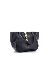 Pre-Owned Versace Large Greca Goddess Tote Leather