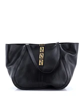 Pre-Owned Versace Large Greca Goddess Tote Leather