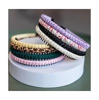Thin Solid Headband - Purple