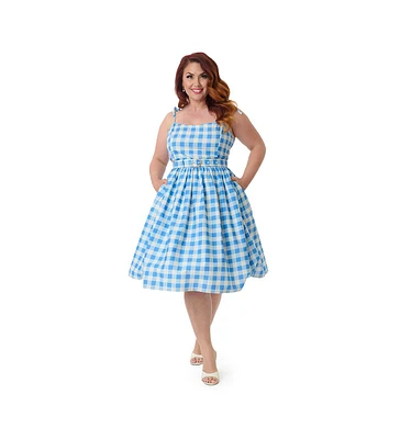Unique Vintage Plus 1950s Bobbie Swing Dress