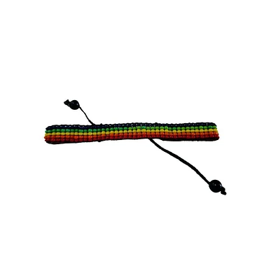 Conservation Pride & Purpose Hand Beaded Bracelet, Rainbow of Maasai Glass Beads