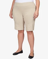 Ruby Rd. Plus Pull On Tech Bermuda Shorts