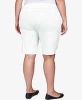 Ruby Rd. Plus Size Pull On Tech Bermuda Shorts