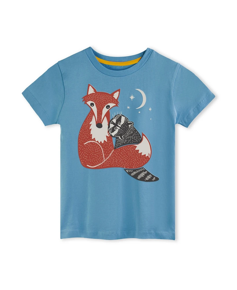 Mightly Kids Fair Trade Organic Cotton Graphic Short Sleeve T-Shirt