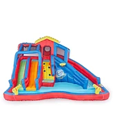 Banzai Hydro Blast Inflatable Play Water Park with Slides and Water Cannons