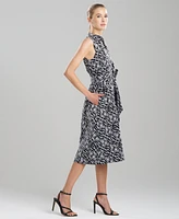 Natori Women's Embroidered Cotton A-Line Dress