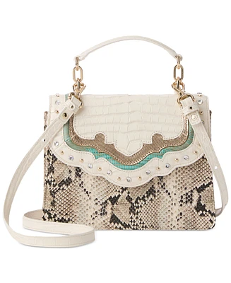 Brahmin Small Hallie Leather Satchel