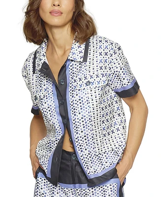 Central Park West Women's Foulard Print Top