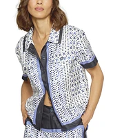 Central Park West Women's Foulard Print Top
