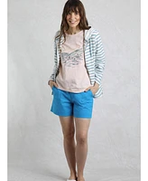 Weird Fish Women's Striped Full Zip Hoodie