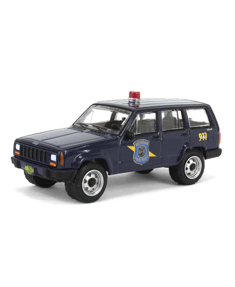 1/64 2001 Jeep Cherokee, Michigan State Police, Hot Pursuit Series