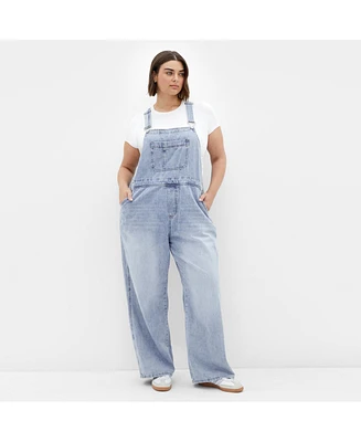 City Chic Plus Pinafore Overall