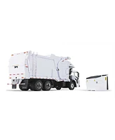 First Gear 1/34 White Mack Granite Mp w/ McNeilus Rear Load Refuse Truck & Trash Cans