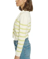 Central Park West Women's Stripe Knit Blazer