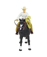 Big Country Toys 1/20 Cowboy & Black Quarter Horse