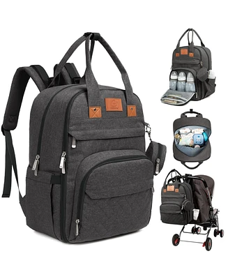 KeaBabies Rove Diaper Bag with Changing Pad, Waterproof Baby Bag, Travel