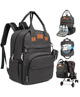 KeaBabies Rove Diaper Bag with Changing Pad, Waterproof Baby Bag, Travel