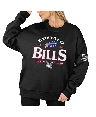 Gameday Couture Women's Black Buffalo Bills Oversized Players Only Label Pullover Sweatshirt