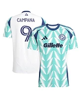Adidas Men's Leonardo Campana White New England Revolution 2025 Eastern Pine x Flag of Replica Player Jersey