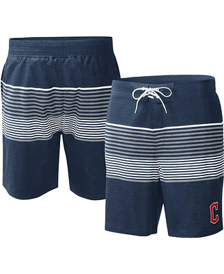 G-iii Sports by Carl Banks Men's Navy Cleveland Guardians Coastline Volley Swim Shorts