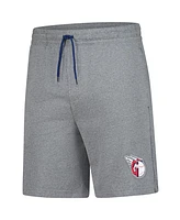 Fanatics Men's Heather Gray Cleveland Guardians Logo Shorts