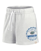 Fanatics Women's Oatmeal/White Florida Gators Win Badge Shorts