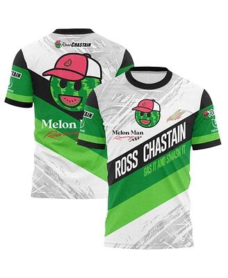 Trackhouse Racing Team Collection Men's White Ross Chastain Melon Man Gas It or Smash Sublimated T-Shirt