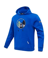 Pro Standard Men's Royal Golden State Warriors Split Logo Pullover Hoodie