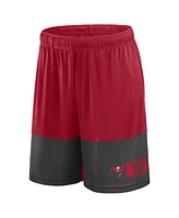 Fanatics Men's Red/Pewter Tampa Bay Buccaneers Big Tall Best of the Performance Shorts