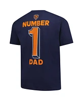 Fanatics Men's Navy Chicago Bears Big Tall Number One Dad T-Shirt