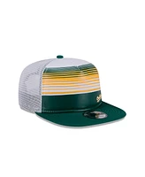 New Era Men's Green Oakland Athletics Cooperstown Collection Team Horizon 9FIFTY A-Frame Trucker Snapback Hat
