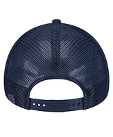 New Era Men's Navy/Gold New Orleans Pelicans Tip Off A-Frame Trucker 9FORTY Adjustable Hat