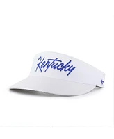 '47 Brand Men's White Kentucky Wildcats Melbourne Brrr Adjustable Visor Hat