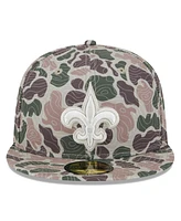 New Era Men's Orleans Saints Geo Camo 59FIFTY Fitted Hat
